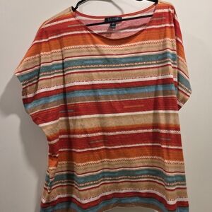 Ralph Lauren Vibrant Striped Short Sleeve Tee